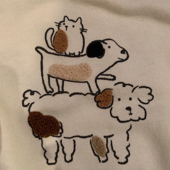 Zara Crewneck Sweatshirt Lot | Cream Multi | 12-18 months - Picture 3 of 15